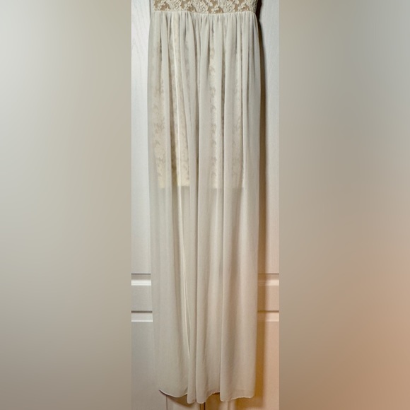 Ark & Co | White Floral V Neck Maxi Dress | Women's Small (S) - Picture 3 of 12